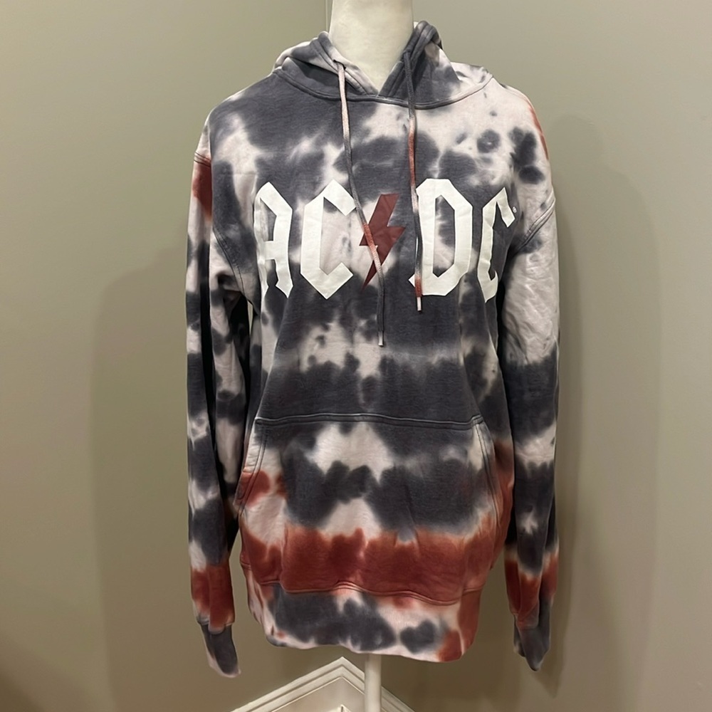 AC / DC Tie Dye Hooded Sweatshirt